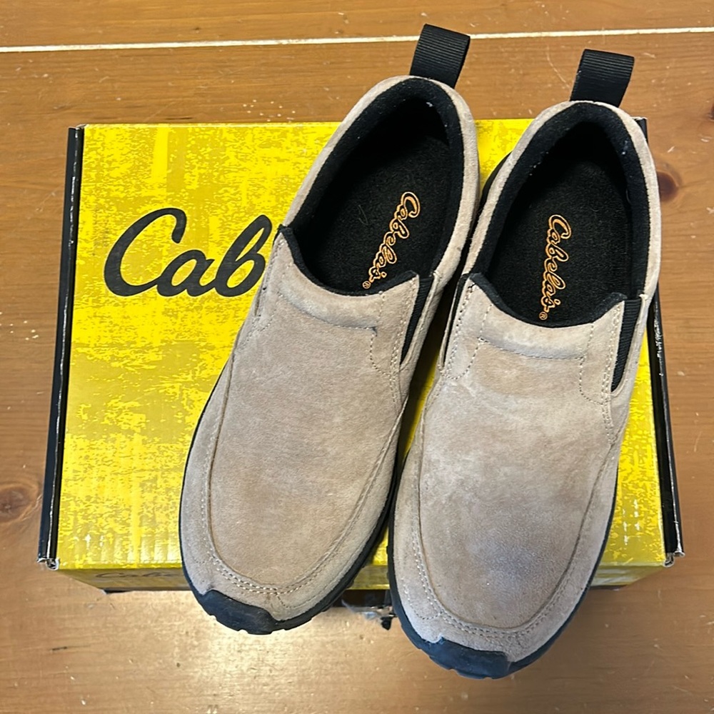 Cabela’s suede slip-on moc
